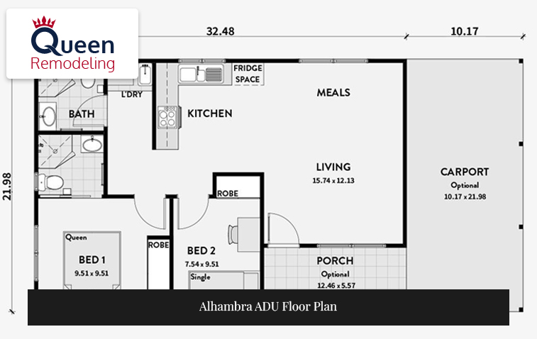 Alhambra ADU Floor Plan